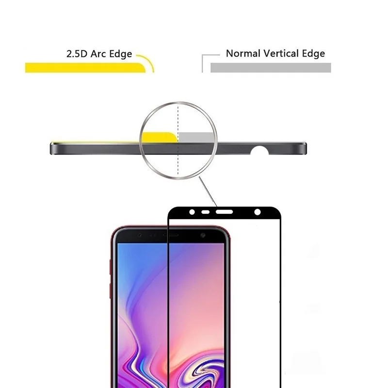 Защитное стекло для samsung galaxy j4 plus закаленное Броня процессором обработки изображений galax j6 j4plus j6plus защита для экрана samsung j на возраст 4, 6, чехол