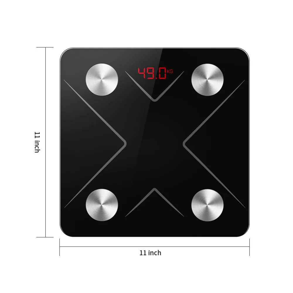 Bluetooth весы для тела и жира умные цифровые ванной беспроводные анализатор состава