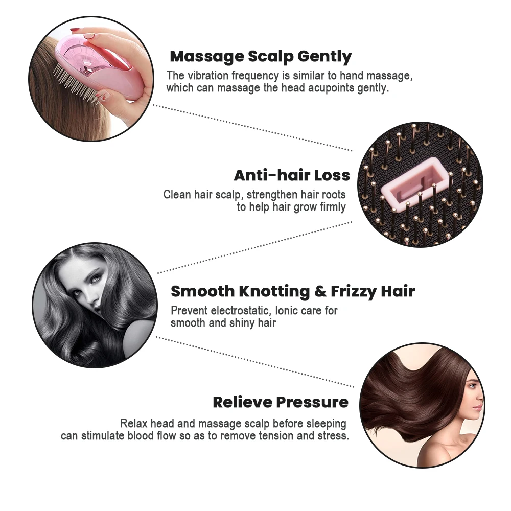 Портативный Электрический волос ионный Выпрямитель для щетка отрицательный