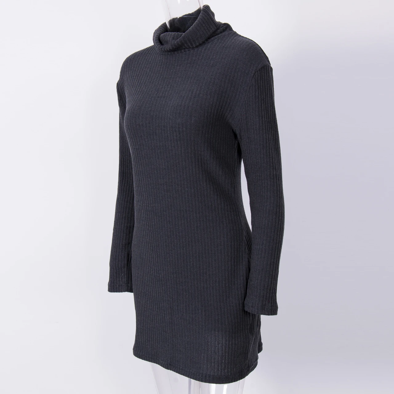 Женский свитер с воротником-хомутом свободный Свитер оверсайз длинным рукавом