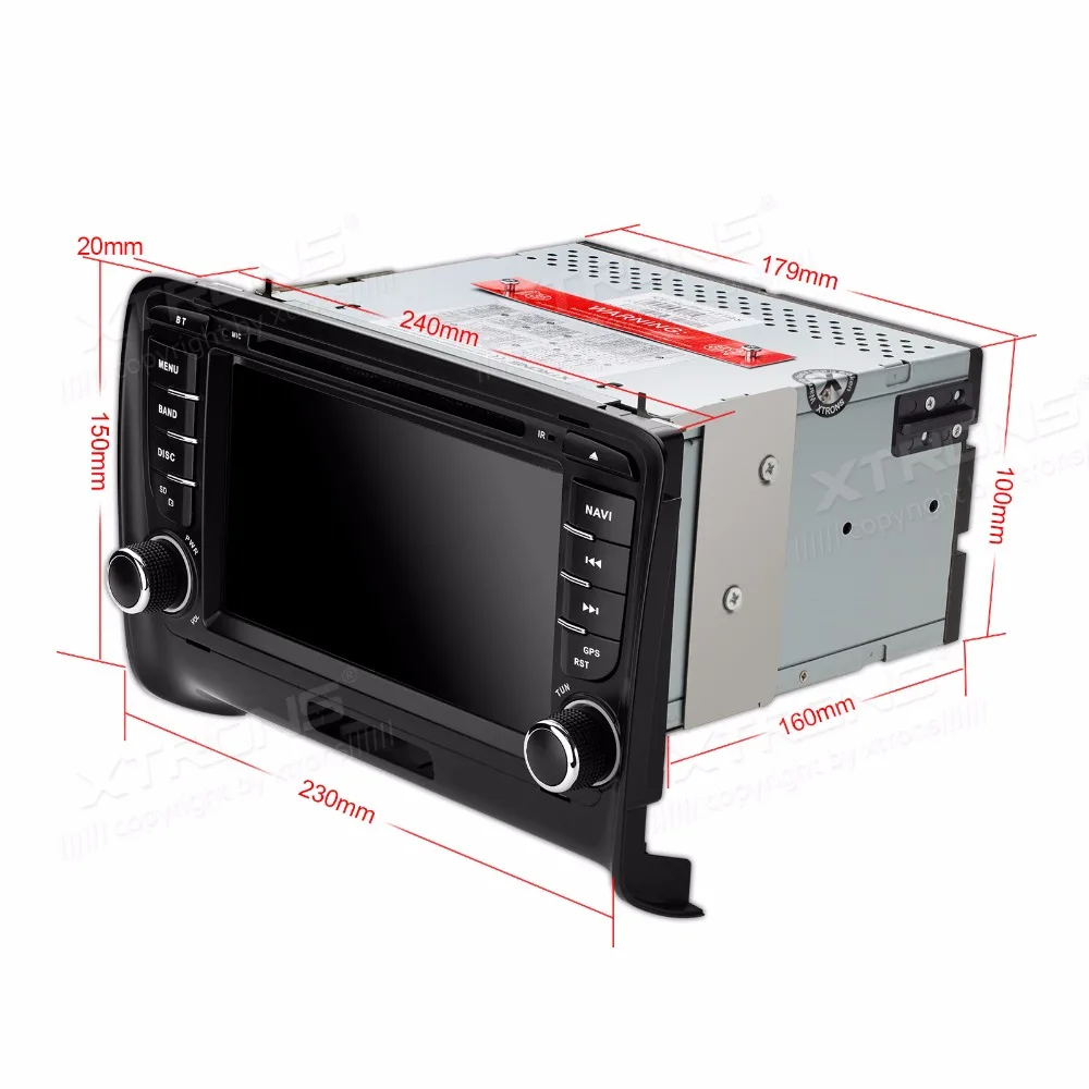 XTRONS 7 &quotHD цифровой сенсорный экран DAB + Canbus GPS навигация автомобильный DVD плеер