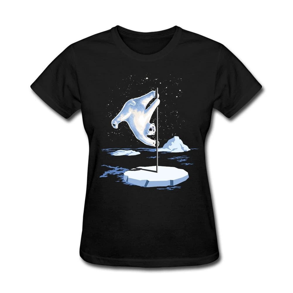 Футболка женская с круглым вырезом модная Повседневная рубашка северополюсным