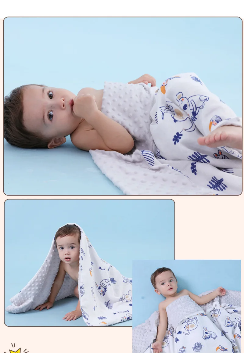 110*140 см Beanie одеяло хлопковое детское полотенце Minky одеяло детское одеяло для новорожденных детская простыня