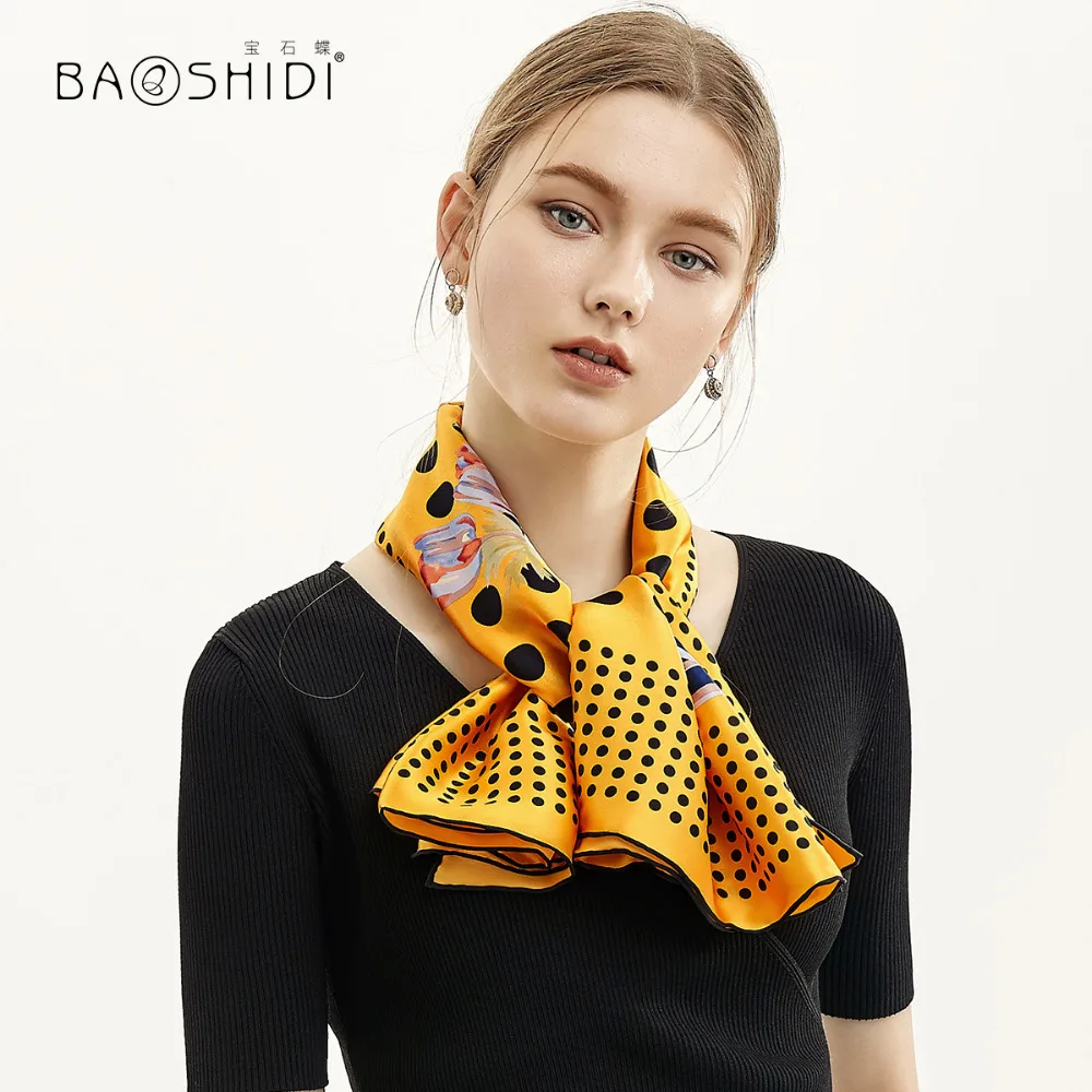 [BAOSHIDI] 2019 роскошный брендовый оригинальный дизайн 100% натуральный атлас шелк
