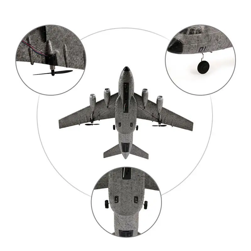 1: 30 высокое Моделирование RC Air Force Y-120 транспортный самолет EPP 360 градусов флип