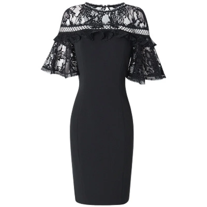 Женские кружевные вечерние платья 2019 новые уличные весенние элегантные ретро 3xl
