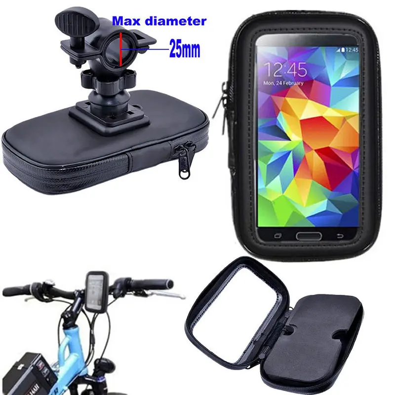 

Universal Bike Bicycle Motorcycle Phone Mount Holder Waterproof Bag Case For Samsung Note 3/Note 4/Note 5/Note 7/note 10