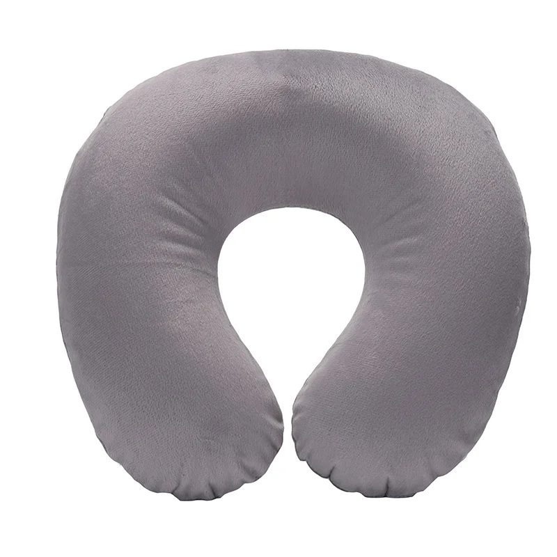 Дорожная подушка U образной формы для снятия усталости шеи искусственная