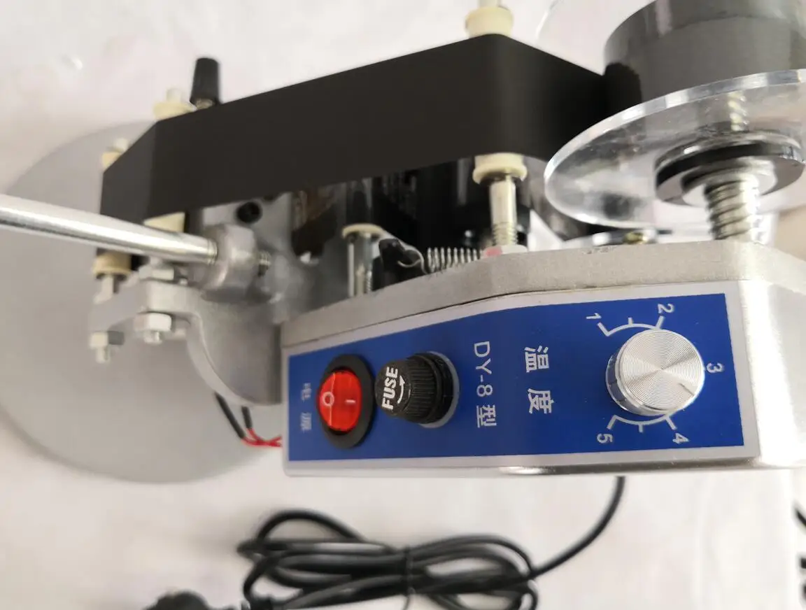 Лучшая цена горячее тиснение ручной работы срок годности коды печатная машина