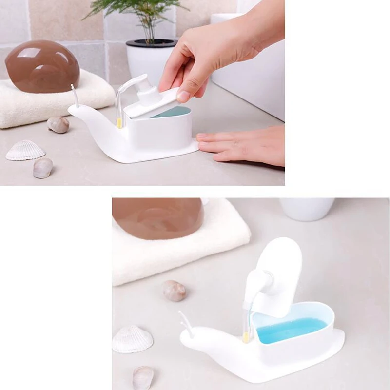 Улитка Форма дезинфицирующее средство для рук Бутылка лосьона прессованная