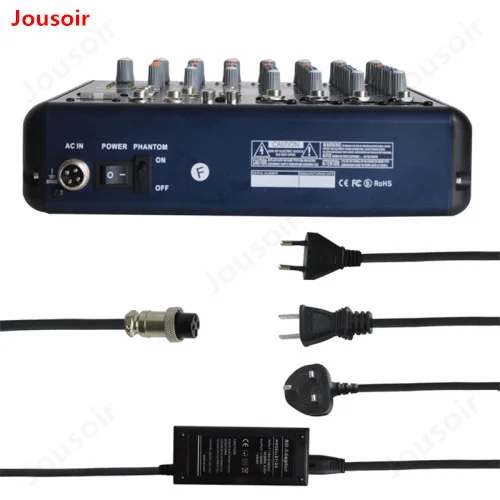 Микшерный пульт SMR8 Bluetooth USB Запись 8 Каналы (4 моно + 2 стерео канала) 16 DSP церкви