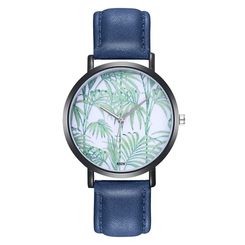 Модные женские кожаные повседневные кварцевые наручные часы подарок популярные