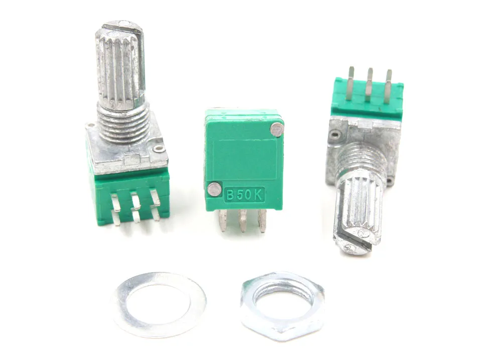 

RK097G Single Unit 6PIN with switch amplifier eal potentiometers c Handle length 15MM with nuts 5K 10k 20K 50K 100K