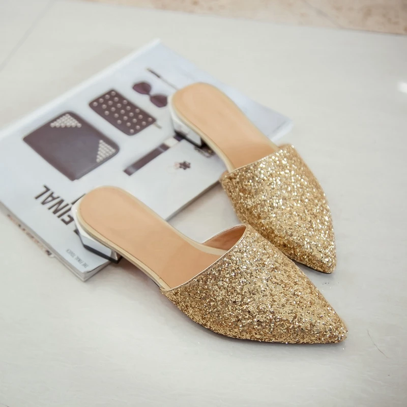 Женские сандалии на плоской подошве большие размеры 42 розовый белый золотой