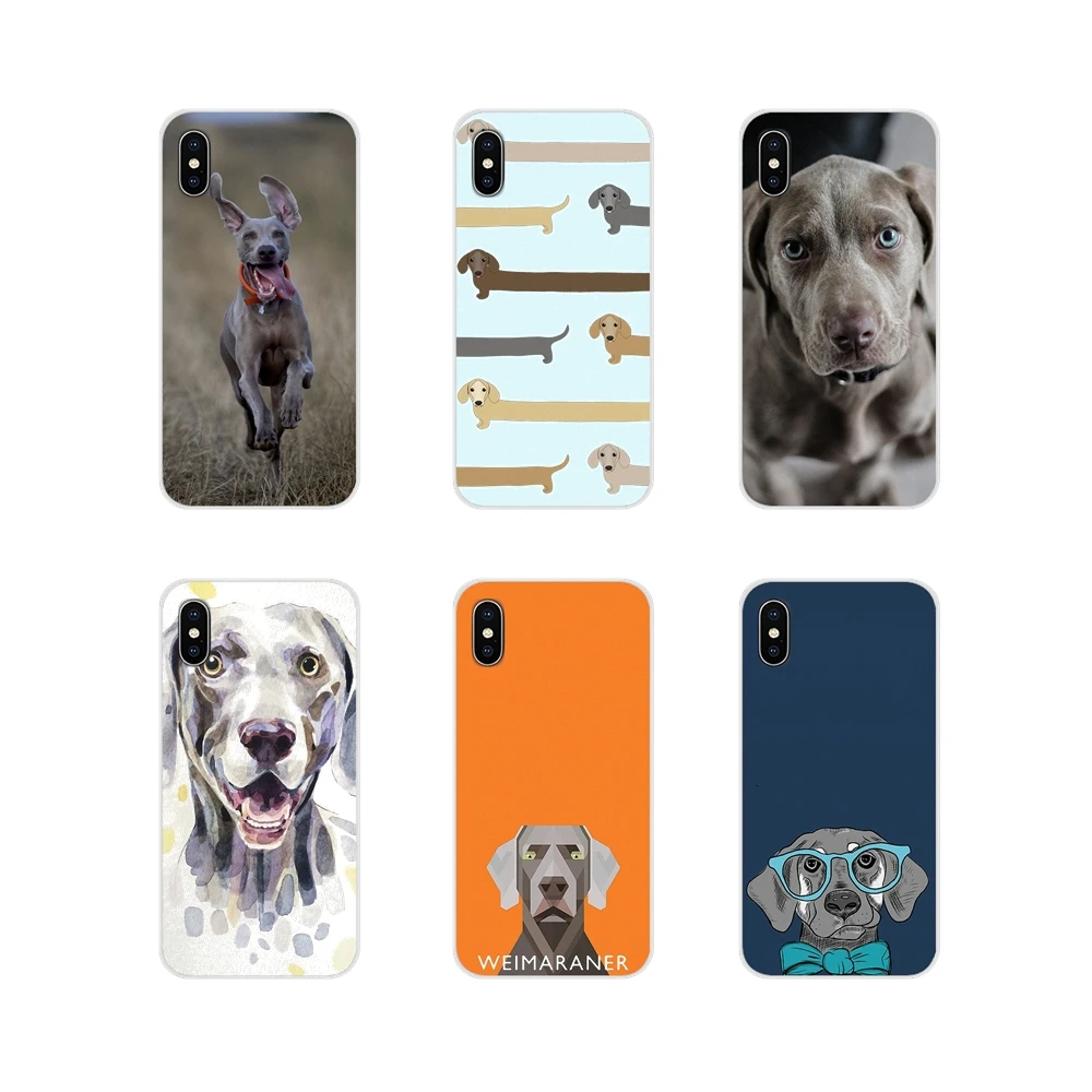Чехлы для телефонов с изображением собаки weimраннера аксессуары щенков чехлы Apple