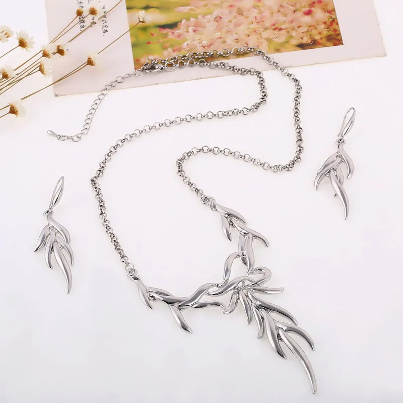 Hottest New Fashion Gold &amp Silver Plated Jewelry Sets for Women Statement Cross Necklace Dangle Earring Set | Украшения и