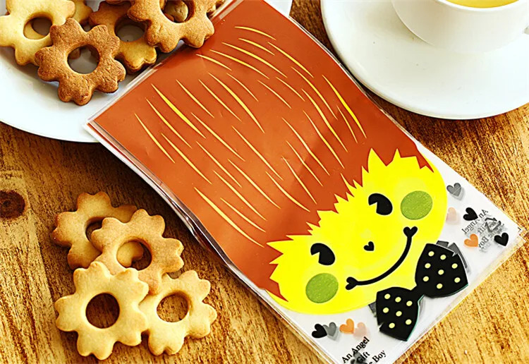 100 шт пластиковая упаковка для печенья фруктов оптовая продажа Подарочная