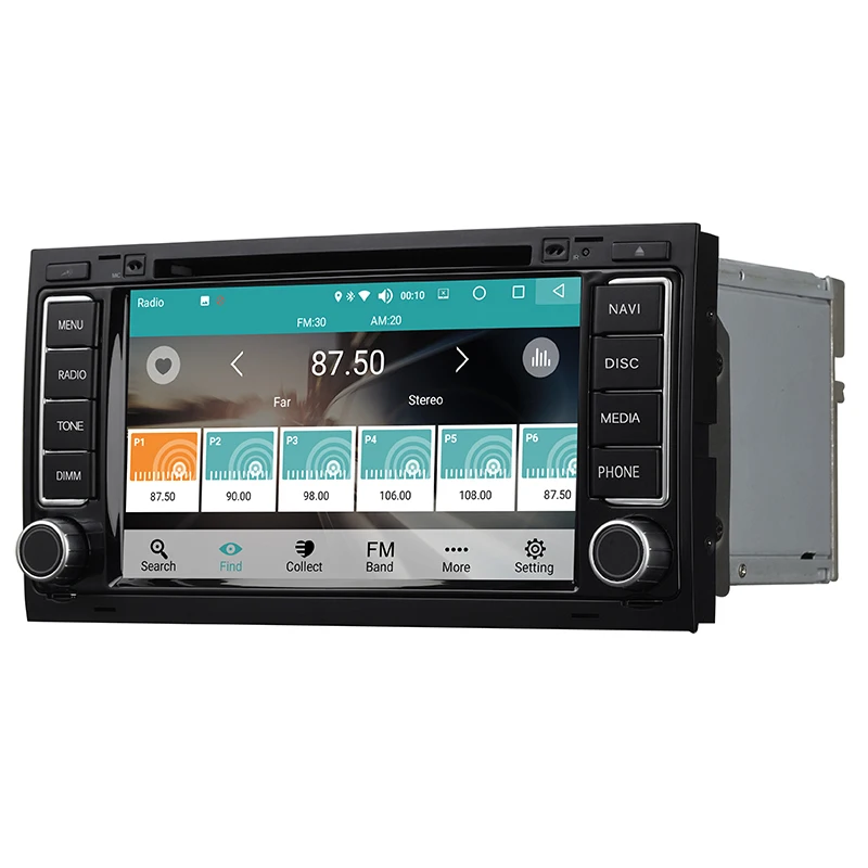 Автомобильный DVD плеер стерео радио Android 8 0 Bluetooth 7 дюймов сенсорный экран 4 Гб/32 ГБ