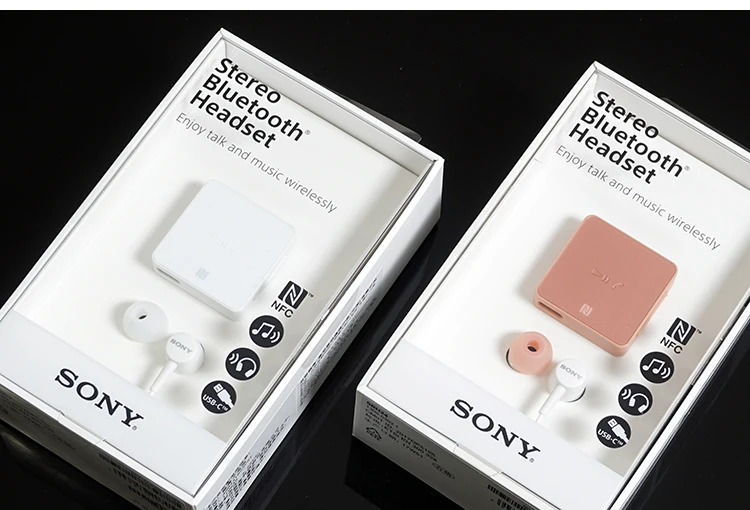 SONY SBH24 стерео Bluetooth наушники беспроводной воротник клип гарнитура NFC