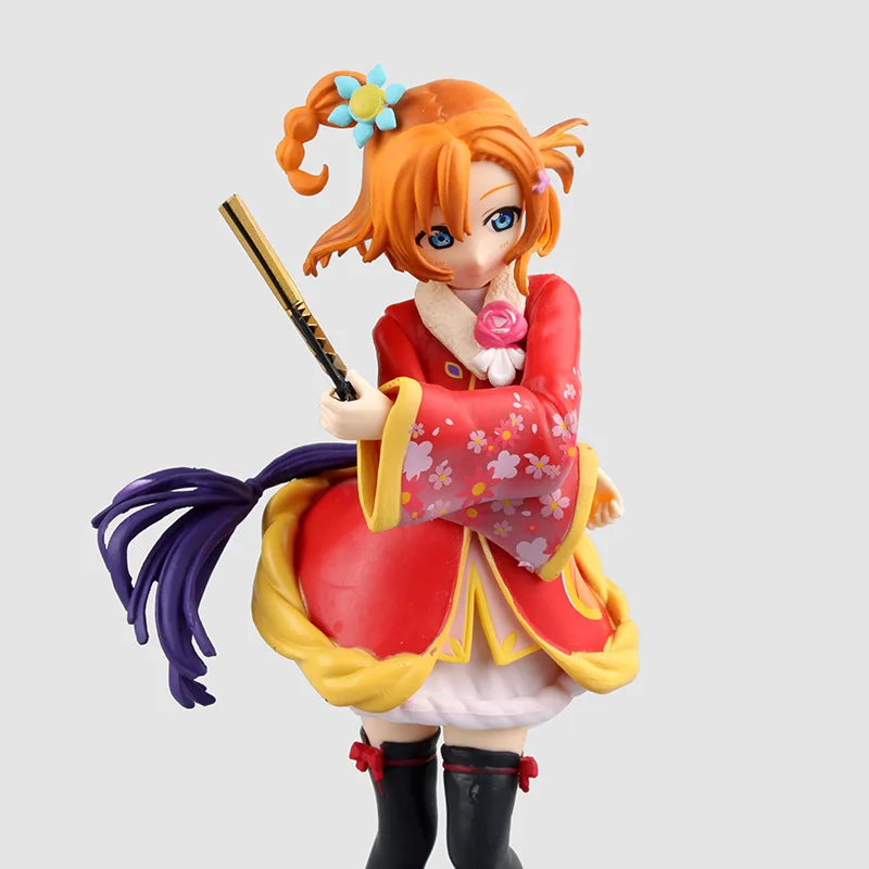 Аниме Love Live! Школьный идол проект Kousaka Honoka с веером Сексуальная ПВХ экшн фигурка