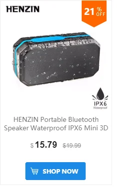 HENZIN 20 Вт портативный Bluetooth динамик беспроводная резонирующая коробка HIFI стерео Колонка Бас Сабвуфер громкой громкий динамик s для iPhone