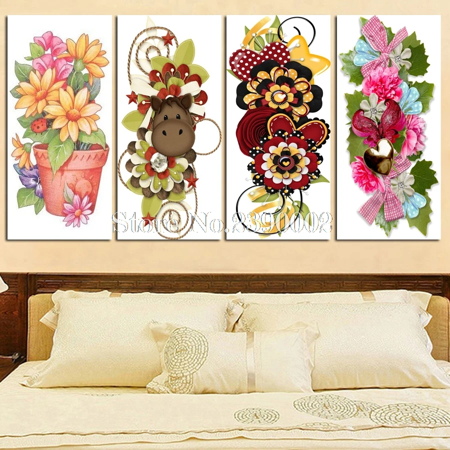 Алмазная 5D Вышивка с цветами из ткани сделай сам картина страз полноформатная