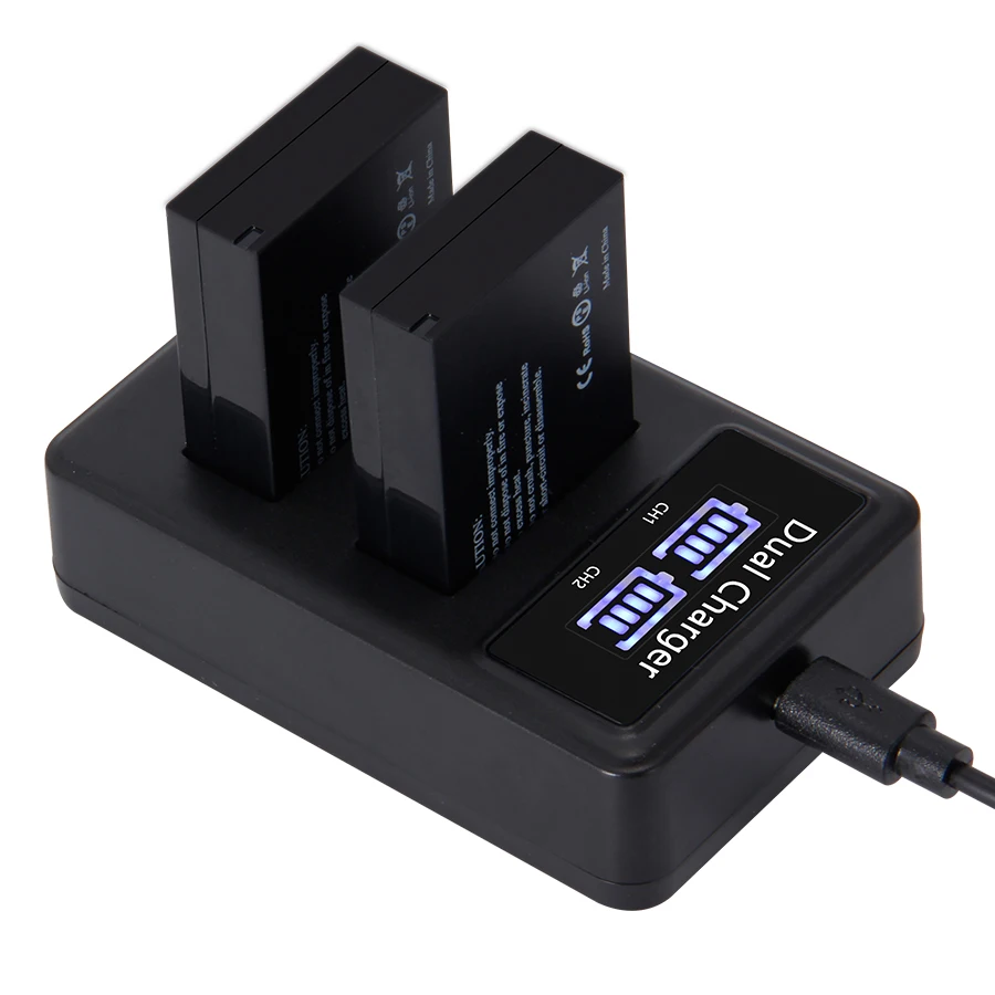 Аккумулятор для цифровой камеры LPE12 LP E12 1900 мАч перезаряжаемый аккумулятор + ЖК USB