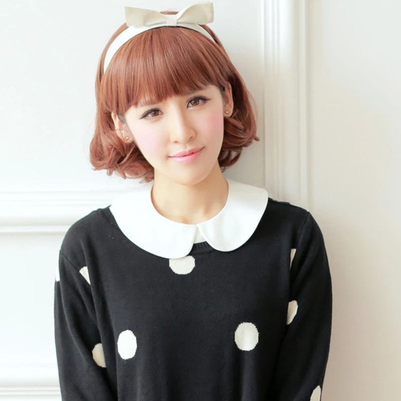 Рубашка с искусственным воротником винтажная однотонная белая черная завязка