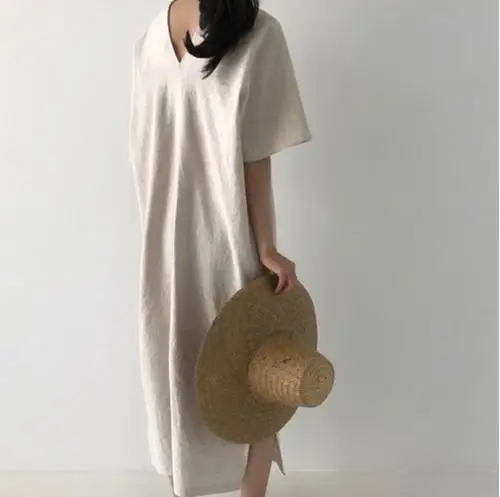 Женское платье большого размера с коротким рукавом и треугольным вырезом в