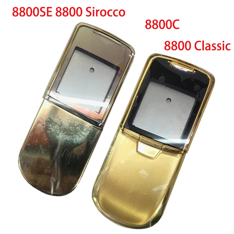 Для Nokia 8800 Sirocco 8800SE металлический полный корпус для 8800 класс металлический полный корпус английский/клавиатура с русским шрифтом с логотипом