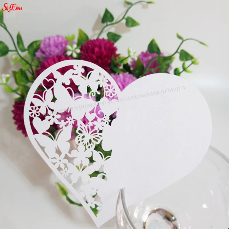 100 шт./лот винный бокал карта Любовь графика Женская Свадебная вечеринка