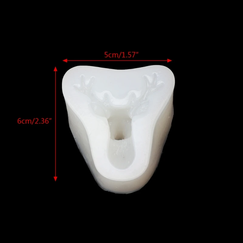 Силиконовые 3D формы в виде рождественского оленя из эпоксидной смолы инструмент