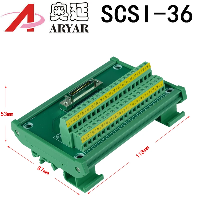 Модуль сервопривода SCSI36 с креплением на DIN-рейке 36-контактный интерфейса Mini D