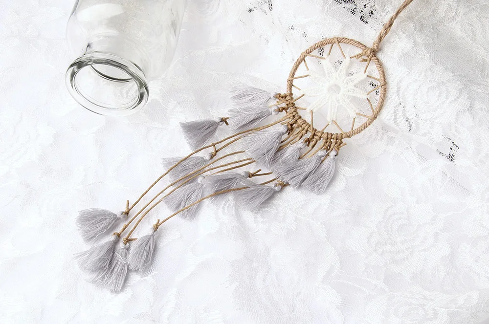 Мини Подвеска Ловец снов индийский Ловцы снов автомобилей и сумка Декор колокольчиков и домашний настенный украшения подарки BW004583