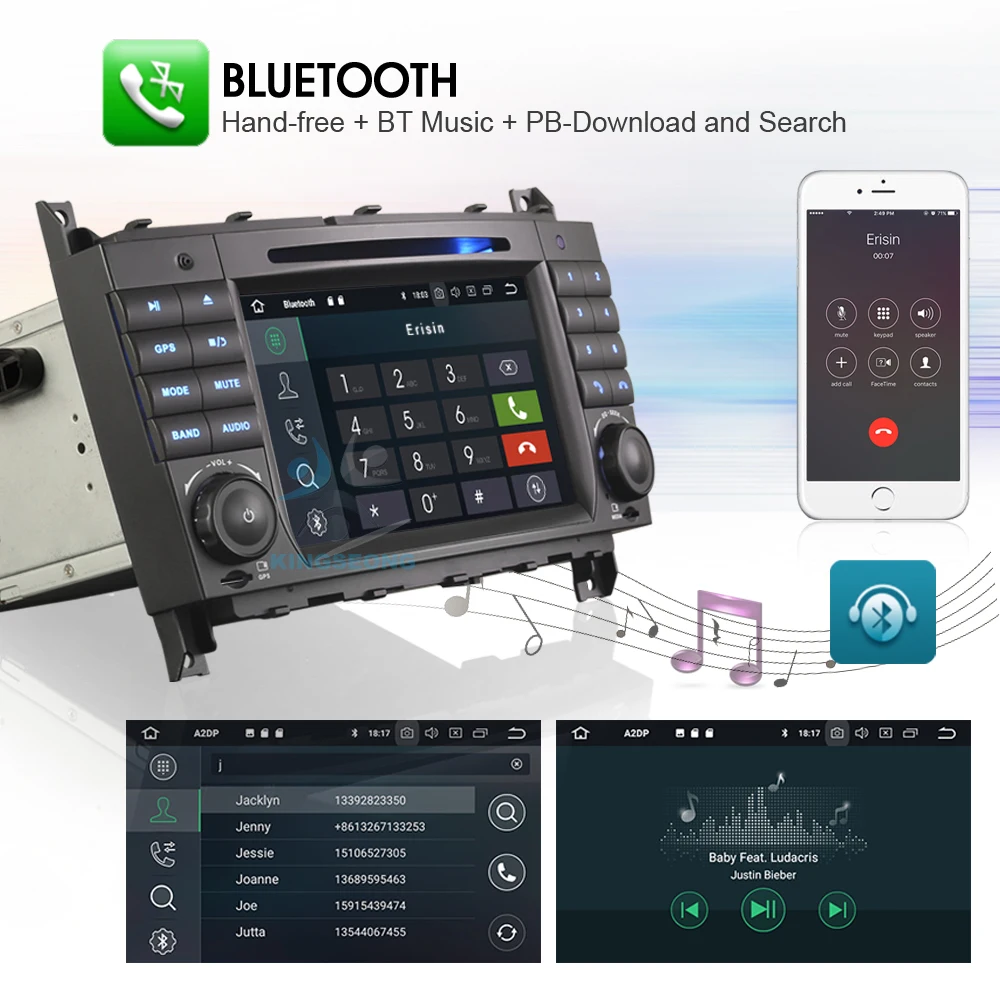 Android 8 0 DAB + WiFi GPS 3G BT головное устройство DTV-IN RDS DVD Bluetooth OBD Автомобильный CD-плеер для