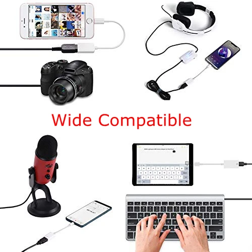 PAIAIP освещение к USB адаптеру камеры OTG кабель для iPhone/iPad, USB мама подключения звуковая карта, U диск, MIDI клавиатура, ЦАП и т. Д