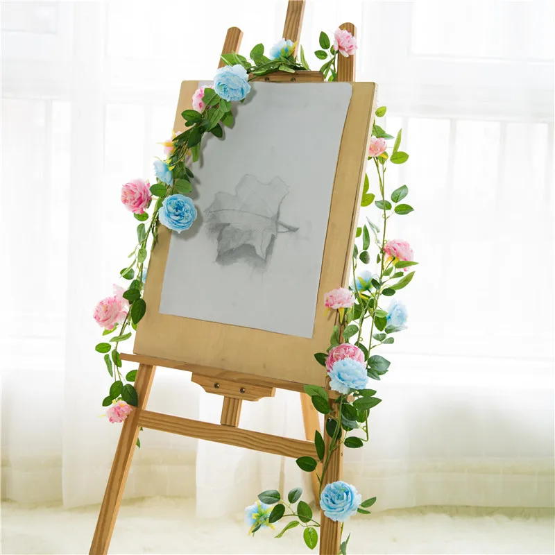 10 шт. искусственные лозы пиона настенные подвесные цветы камелии 180 см