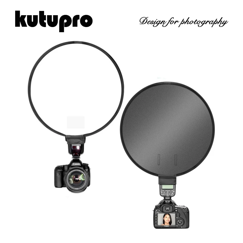 Универсальный Круглый рассеиватель для вспышки KUTUPRO 40 см складной