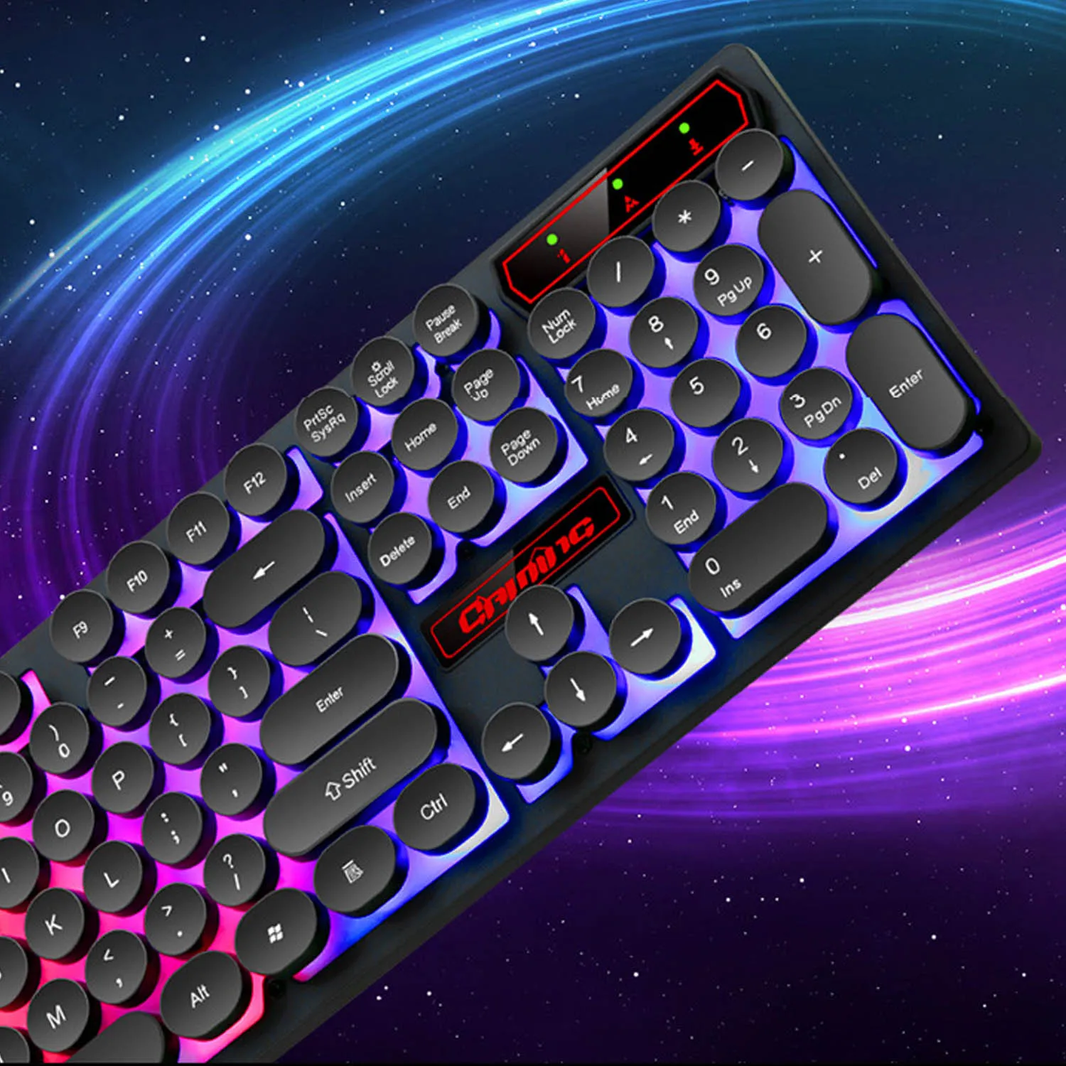 Vococal 104 KeysRetro стиль пишущей машинки анти ореолы USB Проводная игровая клавиатура с