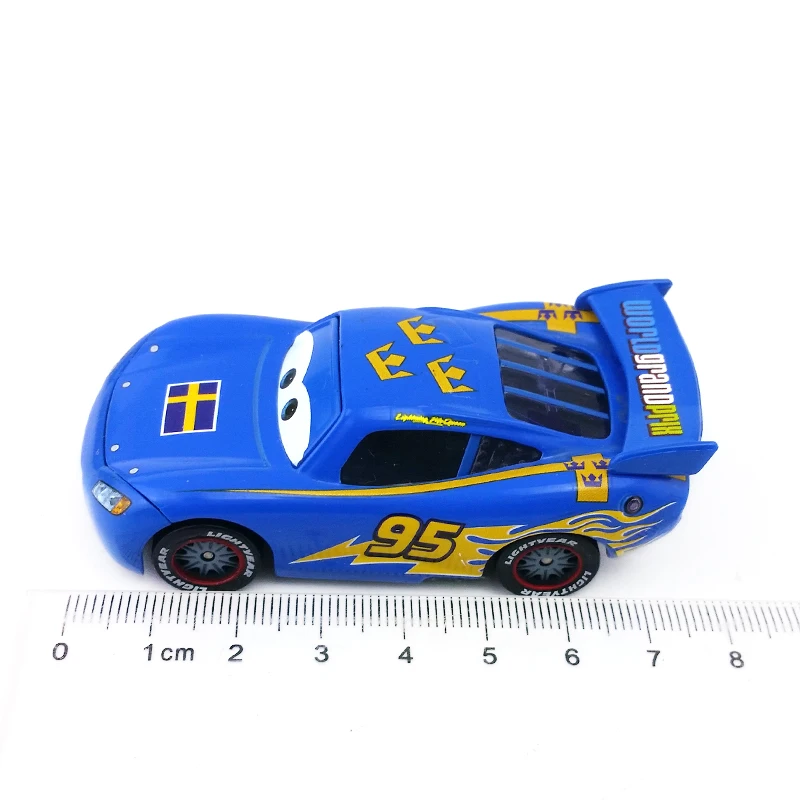 Disney Pixar Cars No.95 Lightning Mcqueen швейная модель металлическая литая Игрушечная машина 1:55