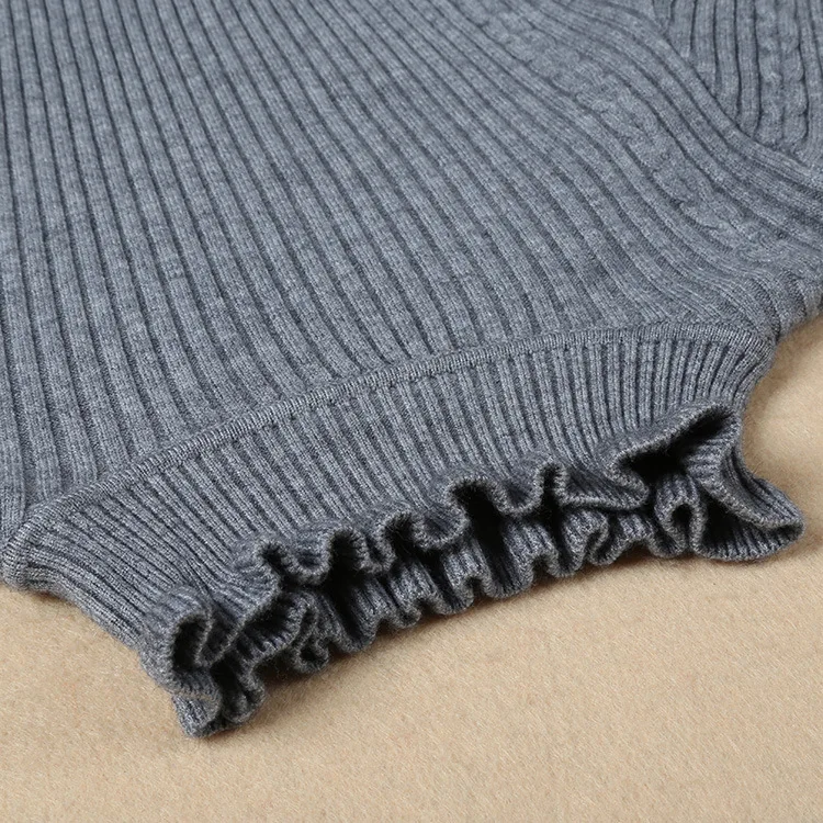 Женские свитера на зиму 2018 модный однотонный Водолазка Элегантный цветочный