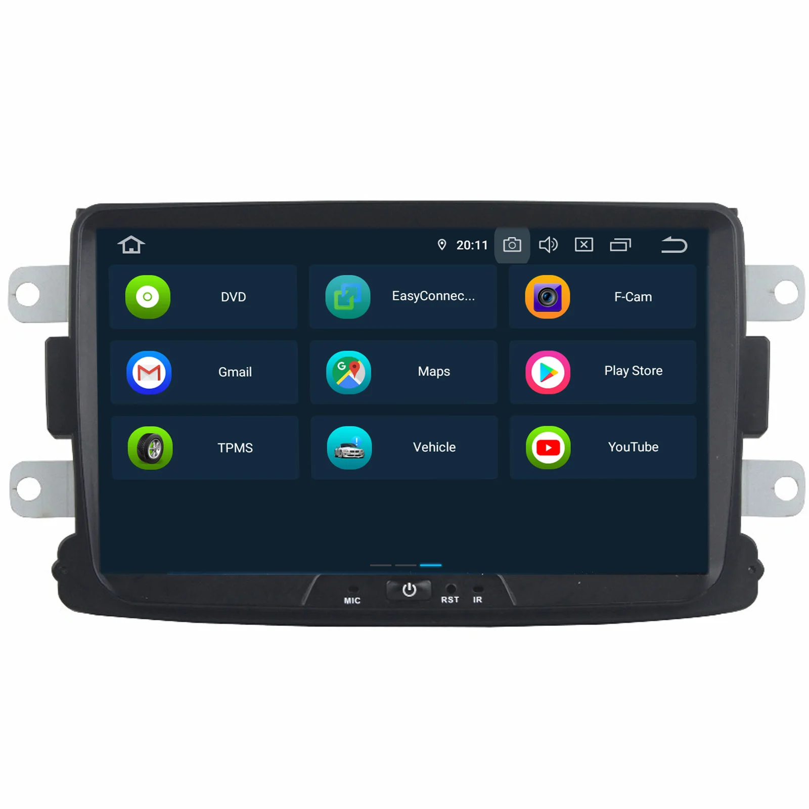 Автомобильный приемник COIKA PX6 с 8 &quotAndroid 9 0 GPS радио для Renault Duster Sandero Logan Lada Dacia 4 Гб + 64