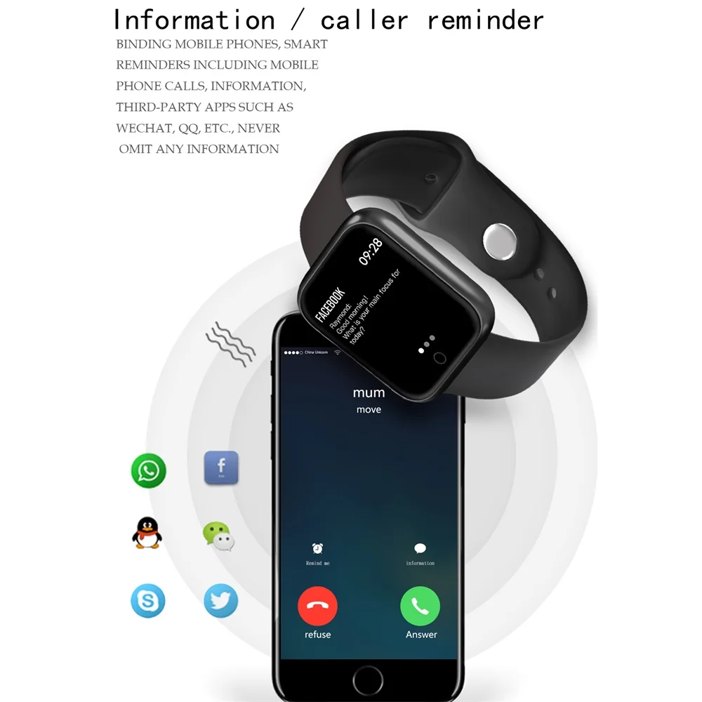 P70 умный цветной экран браслет кровяное давление пульсометр Женский Смарт