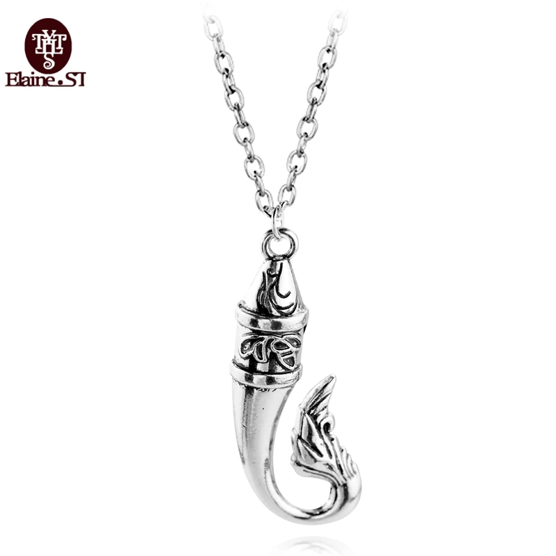 Моана Цепочки и ожерелья Рыбалка молния кулон с кожаной веревки тунец крюк Хей