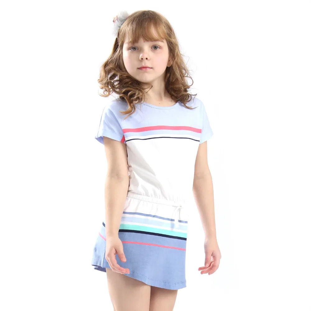 Girls Summer Dress 2018 Brand Striped Cotton Baby Unicorn Princess Costume Children Vestidos Kids Dresses for | Детская одежда и