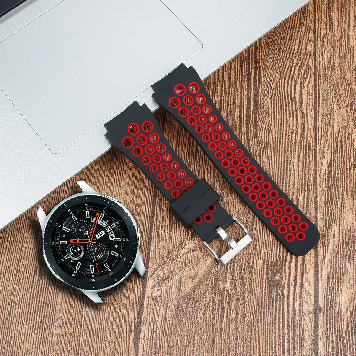 22 мм силиконовый спортивный ремешок для samsung Galaxy Watch gear S3 классические часы huawei сменный ремешок для часов 91012
