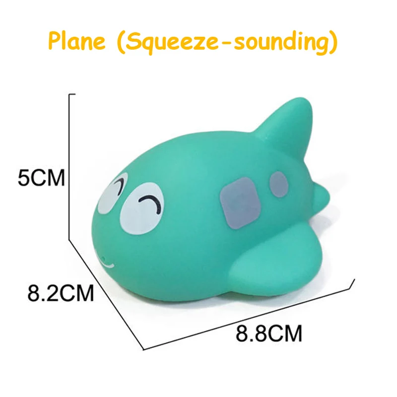 plane 1 шт., крутая игрушка для ванны, плавательный бассейн, детские игрушки, детский водный спрей, красочный автомобиль, лодка, поезд, мягкие резиновые игрушки для мальчиков и девочек, безопасный материал - Цвет: plane
