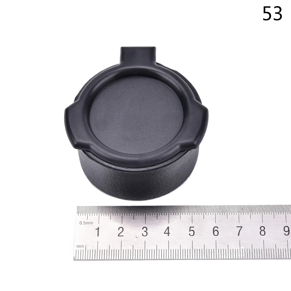 53mm Объективная крышка 25,4-57 мм для охотничьего прицела, крышка для прицела калибра, крепление для прицела, быстро откидывающаяся Крышка для объектива, крышка для защиты глаз - Цвет: 53mm