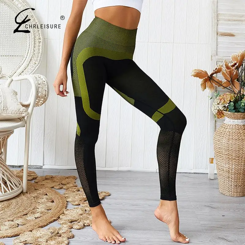 CHRLEISURE модные пуш-ап бесшовные леггинсы женские для фитнеса Femninia спортивные брюки