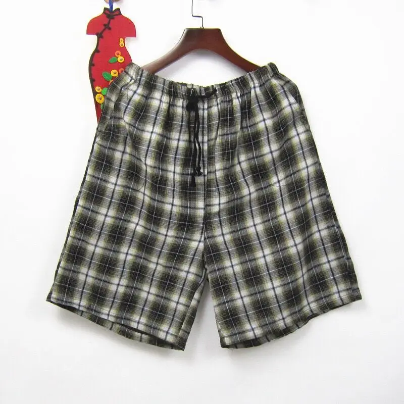 Man 010 Various Summer Plaid Short Sleep Bottoms Women Men Sleepwear Pants Soft Home Shorts Couple Casual Pajamas Pants Beach Trousers - Цвет: Man 010